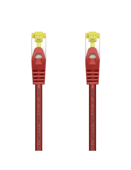 Cable de red rj45 sftp aisens a146-0469 cat.7/ 50cm/ rojo