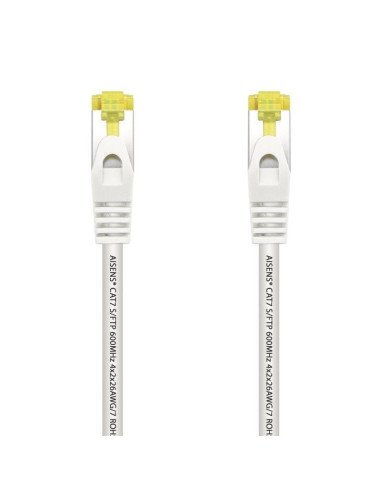 Cable de red rj45 sftp aisens a146-0488 cat.7/ 25cm/ blanco