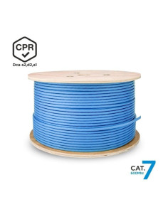 Bobina de cable rj45 sftp awg23 lszh cpr dca aisens a146-0665 cat.7/ 305m/ azul