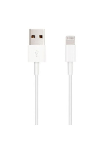 Cable usb 2.0 lightning nanocable 10.110.0401/ usb macho - lightning macho/ 1m/ blanco