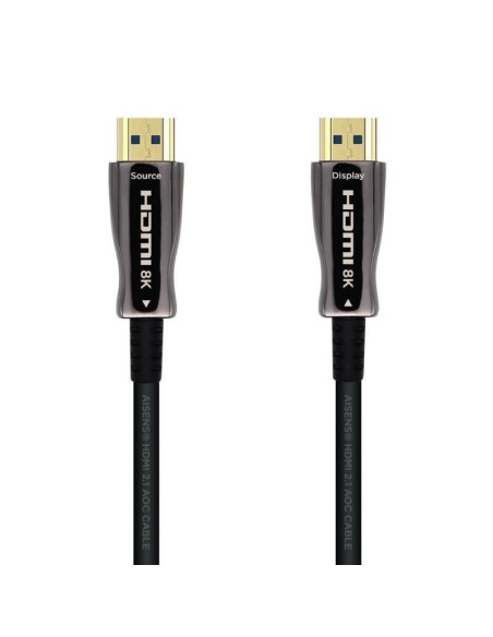 Cable hdmi 2.1 aoc 8k aisens a153-0523/ hdmi macho - hdmi macho/ 70m/ negro