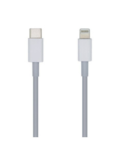 Cableusb tipo-c 2.0 lightning aisens a102-0443/ lightning macho - usb tipo-c macho/ 2m/ blanco