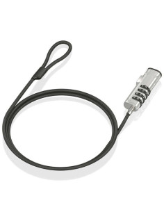 Cable de seguridad tipo nano para portátiles aisens aslk-d50n05-bk/ 1.5m