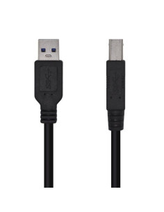 Cable usb 3.0 impresora aisens a105-0444/ usb tipo-b macho - usb macho/ 2m/ negro