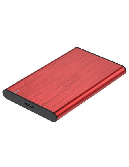 Caja externa para disco duro de 2.5' aisens ase-2525red/ usb 3.1/ sin tornillos