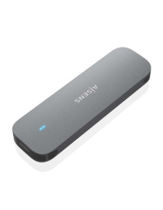 Caja externa para disco ssd m.2 sata aisens asm2-006gry/ usb 3.1/ sin tornillos