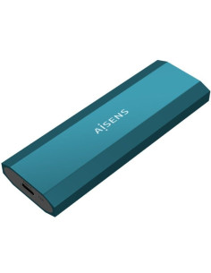 Caja externa para disco ssd m.2 sata/nvme aisens asm2-019blu/ usb 3.1/ sin tornillos