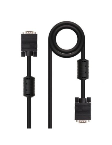 Cable svga nanocable 10.15.0102/ vga macho - vga macho/ 1.8m/ negro