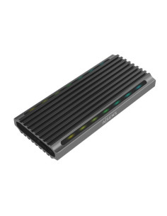 Caja externa para disco ssd m.2 sata/nvme aisens asm2-rgb011gr/ usb 3.2 gen2/ sin tornillos