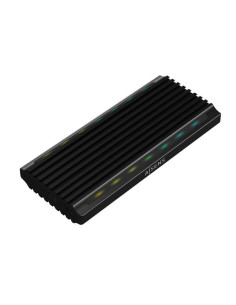 Caja externa para disco ssd m.2 sata/nvme aisens asm2-rgb012b/ usb 3.2/ sin tornillos
