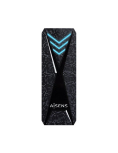 Caja externa para disco ssd m.2 nvme aisens asm2-rgb013b/ usb 3.2 gen2/ sin tornillos