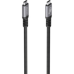 Cable usb 3.2 tipo-c aisens a107-0989/ usb tipo-c macho - usb tipo-c macho/ hasta 100w/ 10gbps/ 4m/ negro