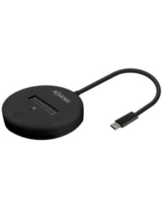 Dock usb tipo-c para ssd m2 sata/nvme aisens asuc-m2d013-bk/ negro
