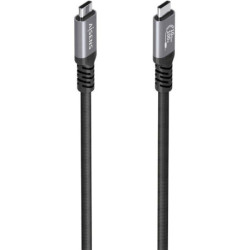 Cable usb 3.2 tipo-c aisens a107-0990/ usb tipo-c macho - usb tipo-c macho/ hasta 100w/ 10gbps/ 5m/ negro
