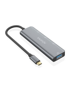 Hub usb tipo-c aisens a109-0764/ 3xusb/ 1xusb tipo-c/ gris