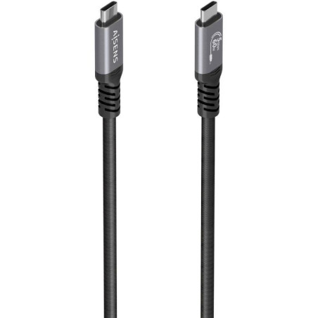 Cable usb 3.2 tipo-c aisens  a107-0992/ usb tipo-c macho - usb tipo-c macho/ hasta 60w/ 5gbps/ 10m/ negro