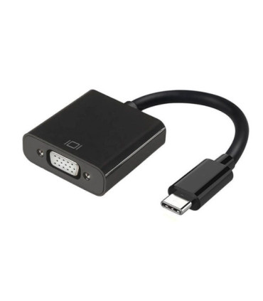 Conversor usb tipo-c aisens a109-0347/ usb tipo-c - vga hembra/ 15cm/ negro