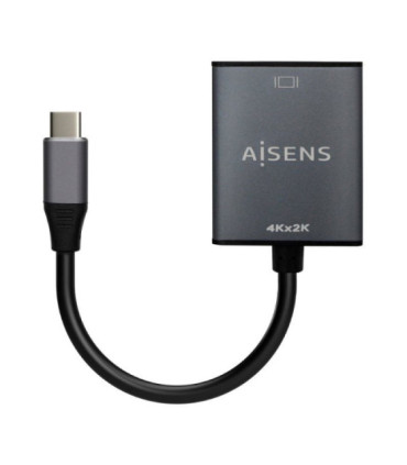 Conversor hdmi 4k 30hz aisens a109-0685/ hdmi hembra - usb tipo-c macho/ 15cm/ gris