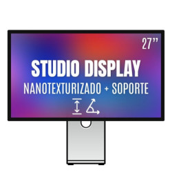 Apple studio display 27'/ cristal nano texturizado/ soporte con altura e inclinación ajustable