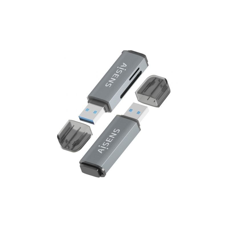 Lector de tarjetas externo aisens ascr-2a09-gr/ usb 3.1