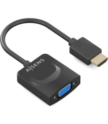 Conversor aisens a122-0947/ hdmi macho - svga hembra/ 15cm/ negro