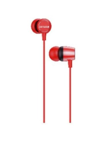 Auriculares intrauditivos aiwa estm-20rd/ jack 3.5/ rojos