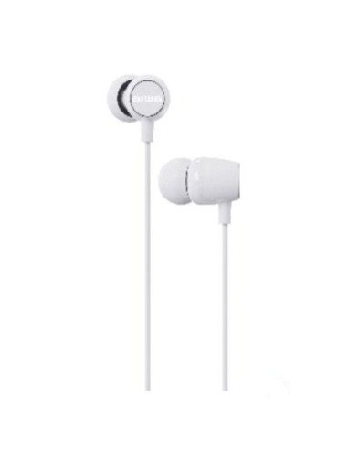 Auriculares intrauditivos aiwa estm-20wt/ jack 3.5/ blancos