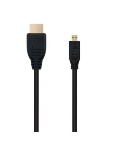 Cable micro hdmi nanocable 10.15.3502/ hdmi macho - micro hdmi macho/ 1.8m/ negro