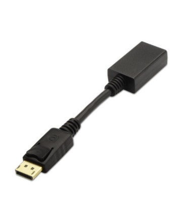 Conversor aisens a125-0134/ displayport macho - hdmi hembra/ 15cm/ negro