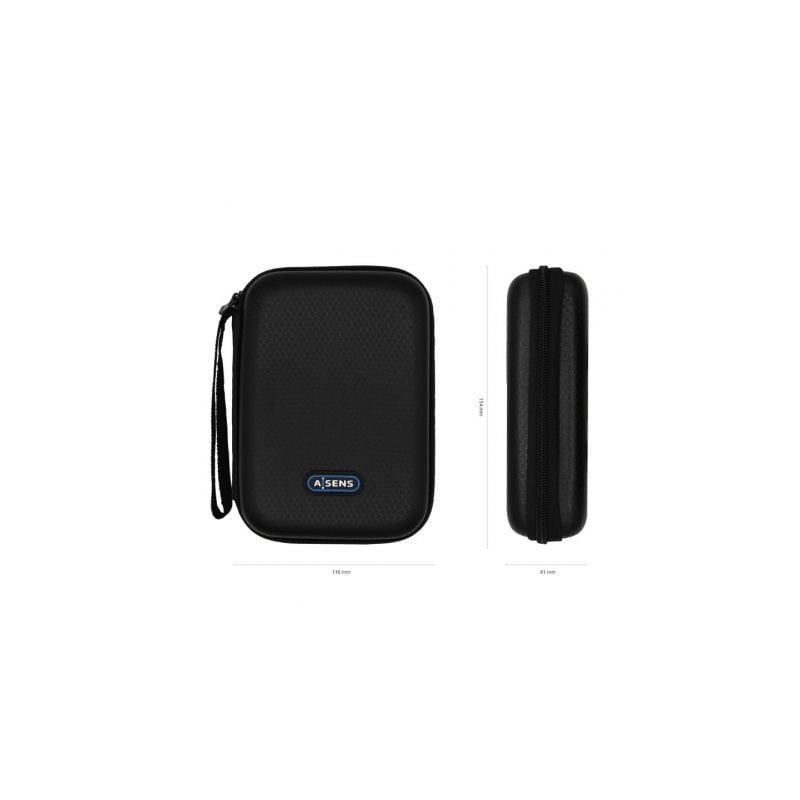 Funda para disco externo de 2.5' aisens asbg-001-bk/ negra