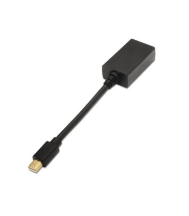 Conversor aisens a125-0137/ mini displayport macho - hdmi hembra/ 15cm/ negro
