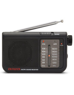 Radio portátil aiwa rs-55bk/ negra