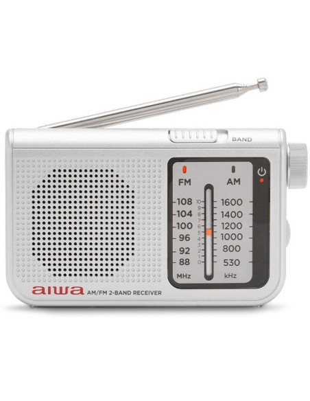 Radio portátil aiwa rs-55sl/ plata