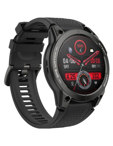 Smartwatch aiwa sw-a2000/ notificaciones/ frecuencia cardíaca/ gps/ negro