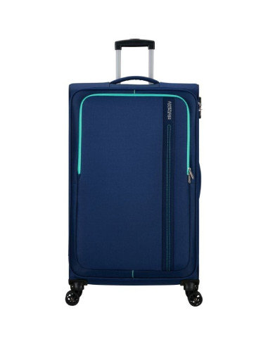 Maleta de cabina american tourister sea seeker spinner 80cm/ 80x47.5x28.5cm/ 4 ruedas/ marino combate