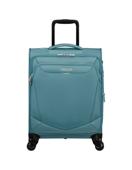 Maleta de cabina american tourister summerride spinner 55cm/ 55x40x23cm/ 4 ruedas/ azul brisa