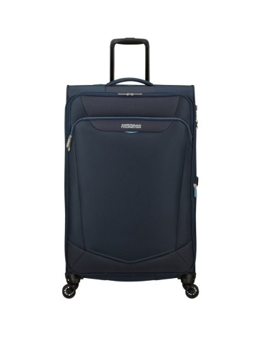 Maleta grande american tourister summerride spinner 80cm/ 80x48x30cm/ 4 ruedas/ azul marino