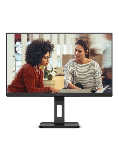 Monitor aoc 24e3qaf 23.8'/ full hd/ multimedia/ regulable en altura/ negro