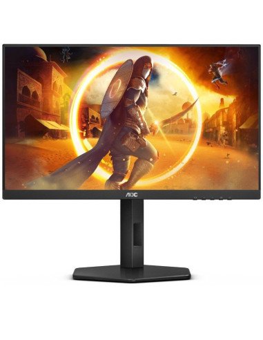 Monitor gaming aoc 24g4x 23.8'/ full hd/ 0.5ms/ 180hz/ ips/ multimedia/ regulable en altura/ negro