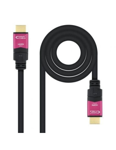 Cable hdmi 2.0 4k nanocable 10.15.3720/ hdmi macho - hdmi macho/ 20m/ negro