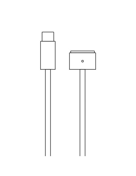 Cable apple usb tipo-c a magsafe 3 para macbook pro 14' y 16'/ 2021/ 2m