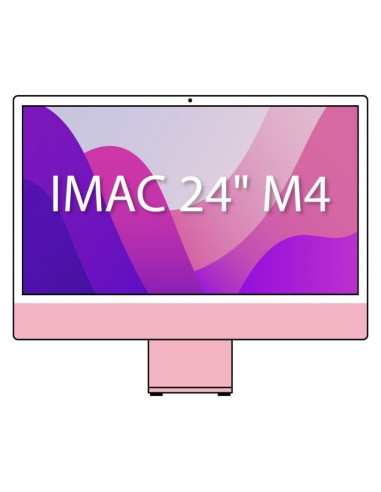 Apple imac 24' retina 4,5k / m4 10-core cpu/ 16gb/ 256gb ssd/ 10-core gpu/ rosa