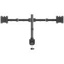 Soporte de Mesa para 2 Monitores Aisens DT35TSR-359/ Giratorio/ Inclinable/ hasta 20kg