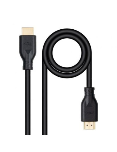 Cable hdmi 2.0 4k ccs nanocable 10.15.3900/ hdmi macho - hdmi macho/ 50cm/ negro