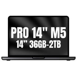 Apple Macbook Pro 14'/ M5 Max 18-Core CPU/ 36GB/ 2TB SSD/ 32-Core GPU/ Negro Espacial