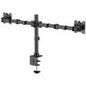 Soporte de Mesa para 2 Monitores Aisens DT35TSR-359/ Giratorio/ Inclinable/ hasta 20kg