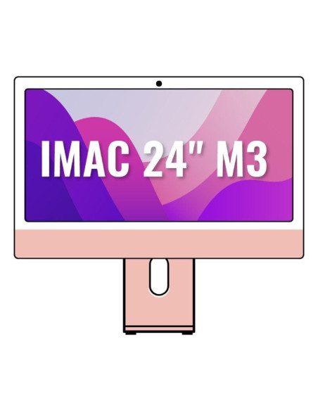 Apple imac 24' retina 4,5k / m3 8-core cpu/ 8gb/ 256gb ssd/ 8-core gpu/ rosa