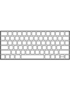 Teclado inalámbrico apple magic keyboard/ usb tipo-c/ plata