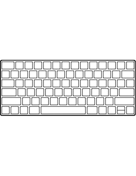 Teclado inalámbrico apple magic keyboard/ usb tipo-c/ plata