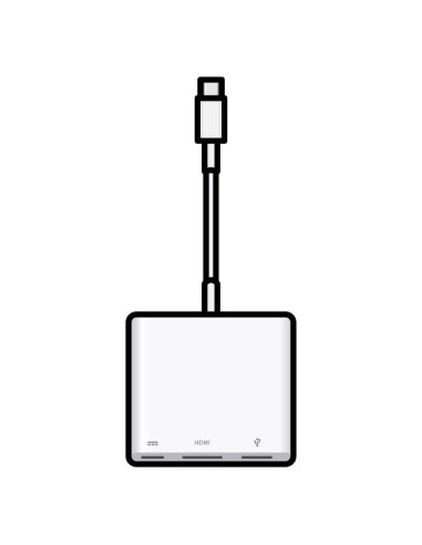 Adaptador usb-c digital av multiport macbook v3 mw5m3zm/a